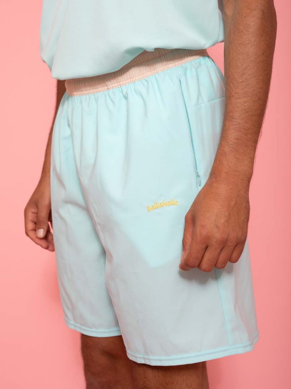 Pantalones cortos de apertura — Rosa azul 